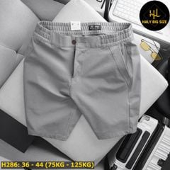 Quần short kaki big size lưng thun H286