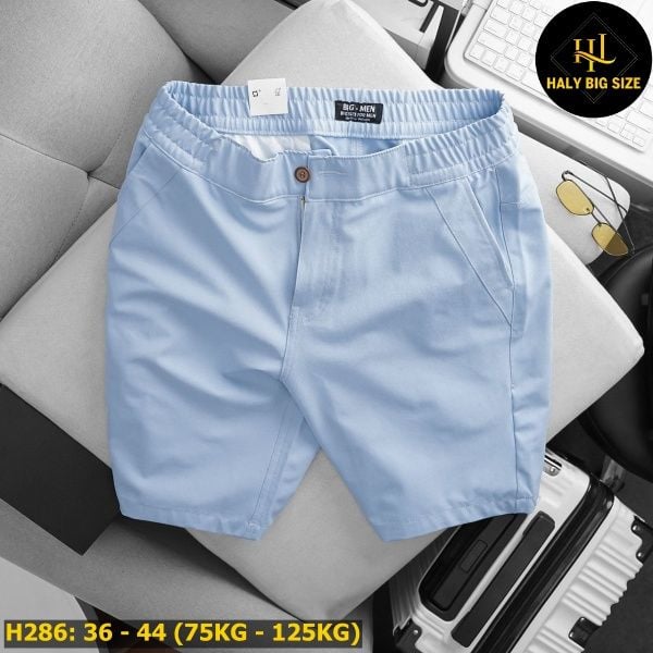 Quần short kaki big size lưng thun H286
