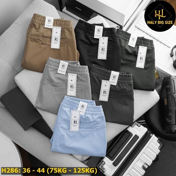 Quần short kaki big size lưng thun H286