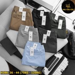 Quần short kaki big size lưng thun H286