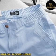 Quần short kaki big size lưng thun H286