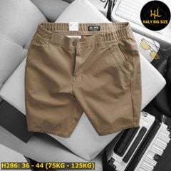 Quần short kaki big size lưng thun H286