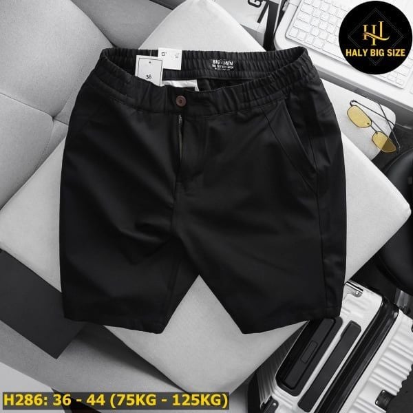 Quần short kaki big size lưng thun H286