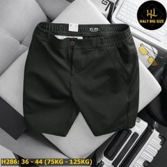Quần short kaki big size lưng thun H286