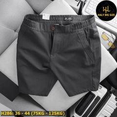 Quần short kaki big size lưng thun H286