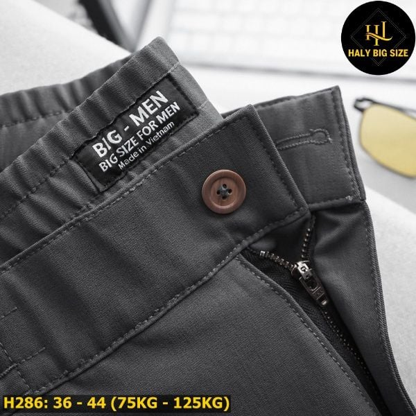 Quần short kaki big size lưng thun H286