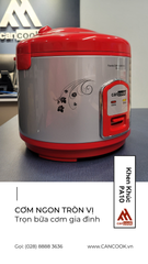 Nồi cơm điện nắp gài lòng nồi tráng men 1.8 lít PA10 hiệu CANCOOK mới 100%