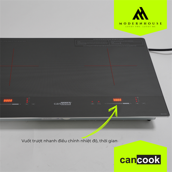 Bếp điện từ đôi âm KCC1024, hiệu CANCOOK