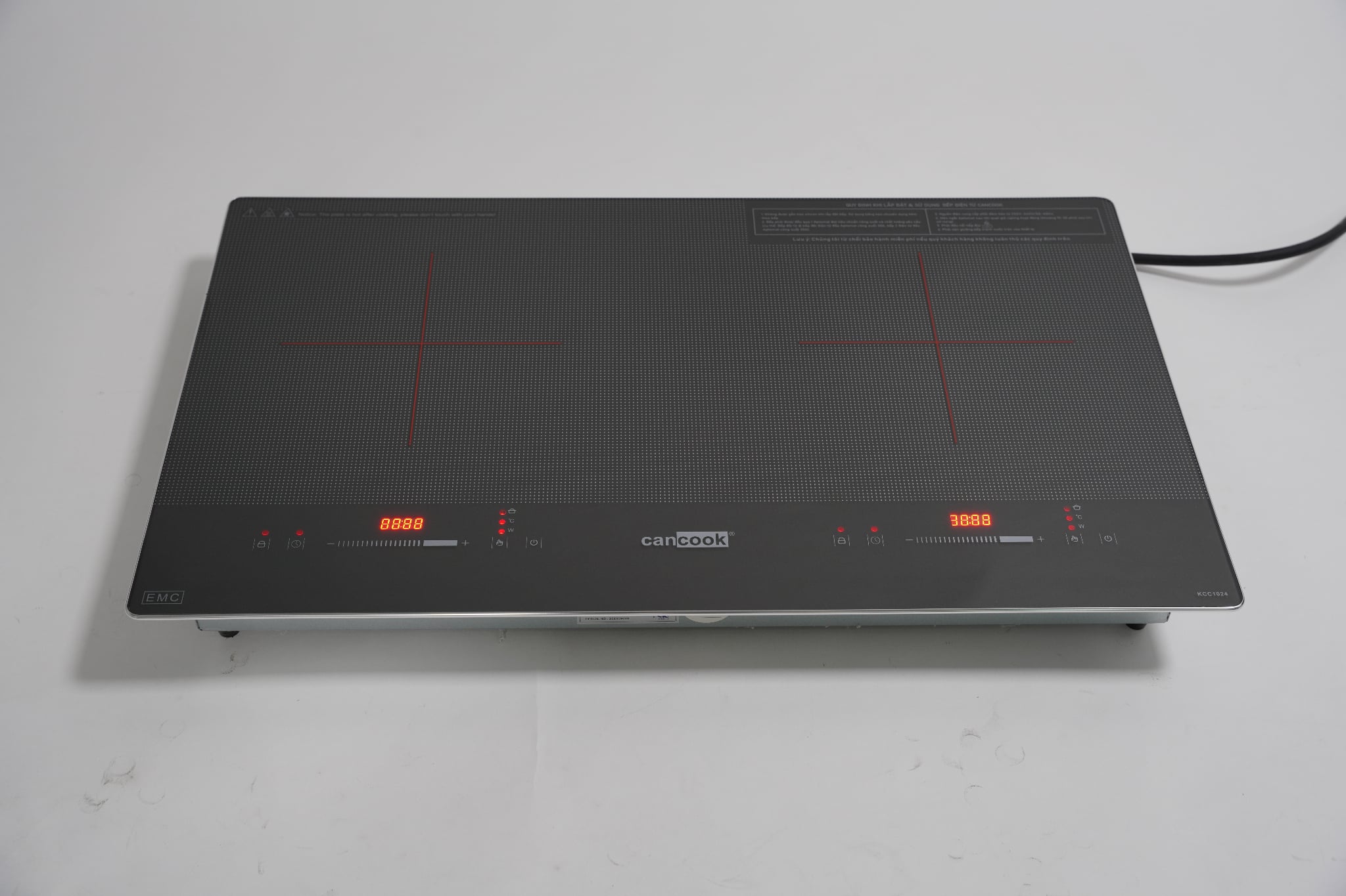 Bếp điện từ đôi âm KCC1024 hiệu CANCOOK mới 100%