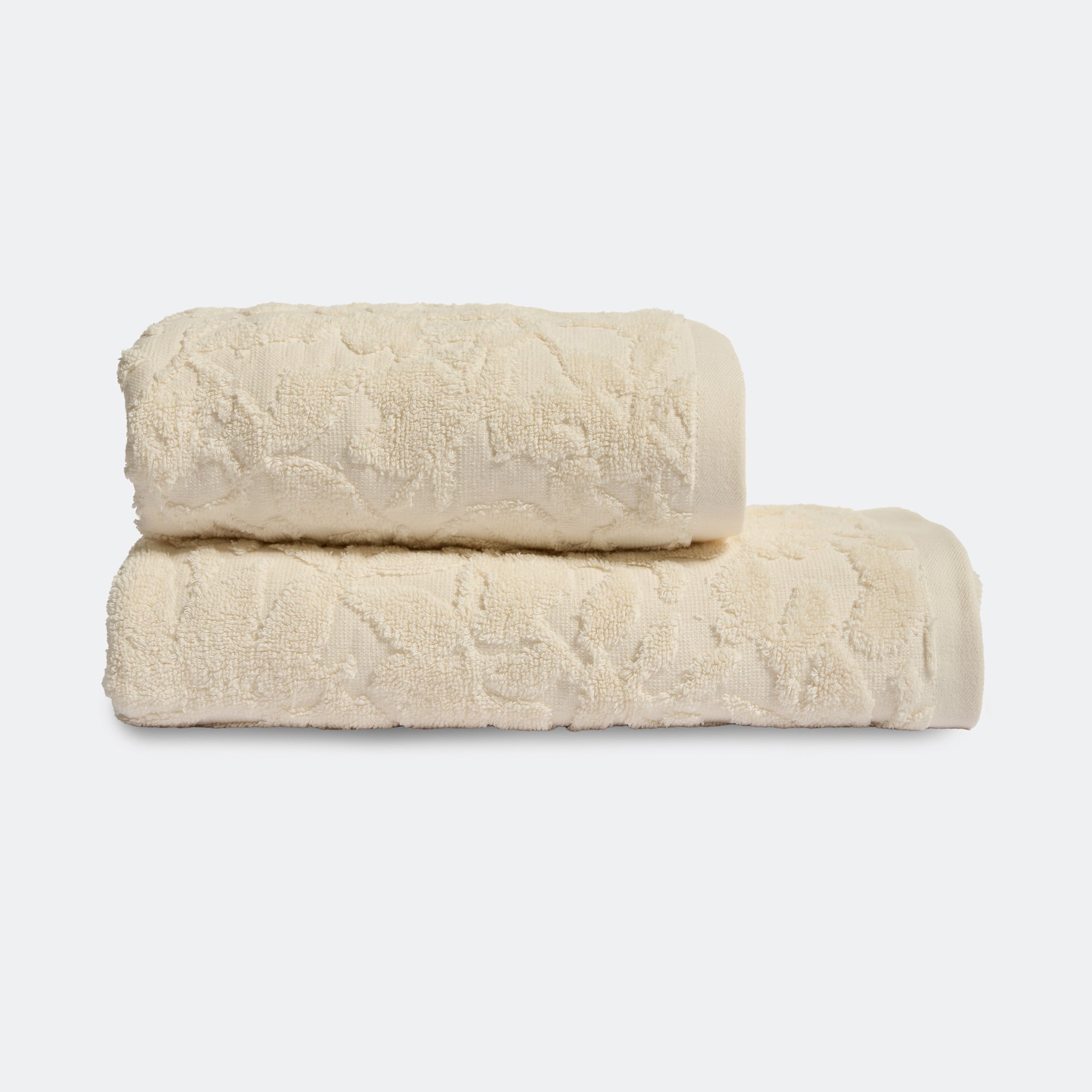 Khăn Cotton cao cấp - Họa tiết Hoa be