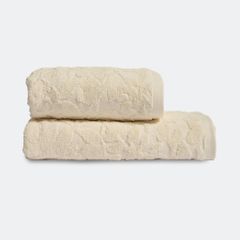 Khăn Cotton cao cấp - Họa tiết Hoa be