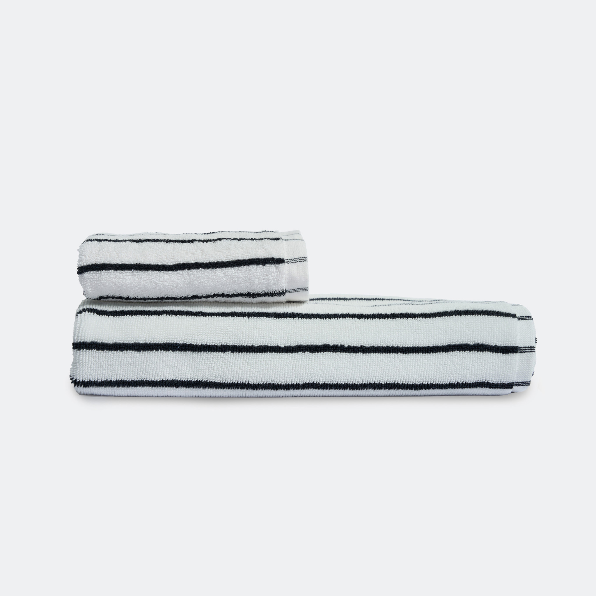 Khăn Cotton cao cấp - Họa tiết Sọc đen