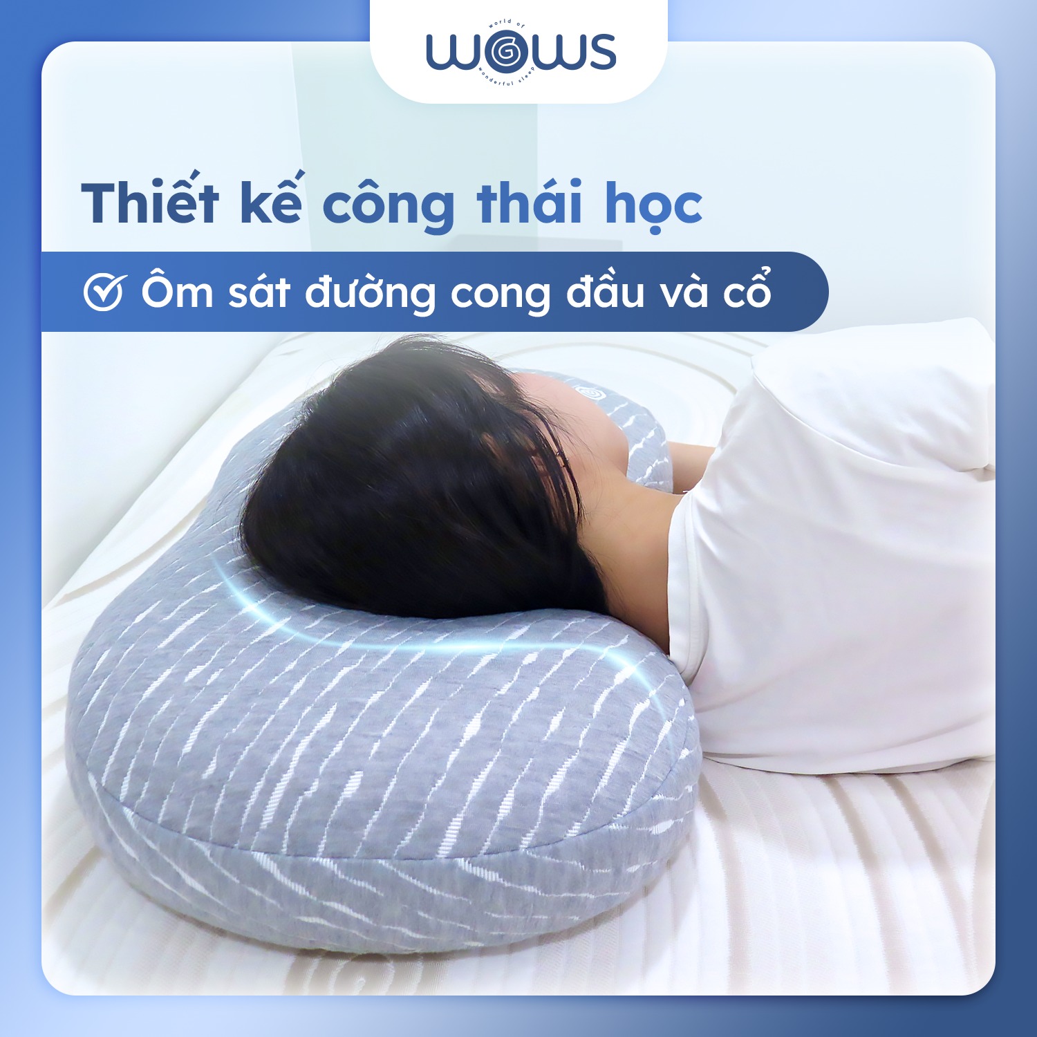 Gối Sleepy Bean hiệu WOWS