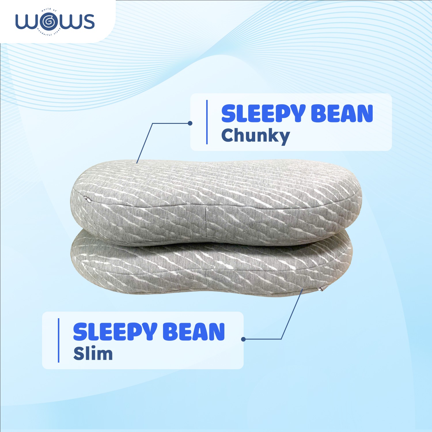 Gối Sleepy Bean hiệu WOWS