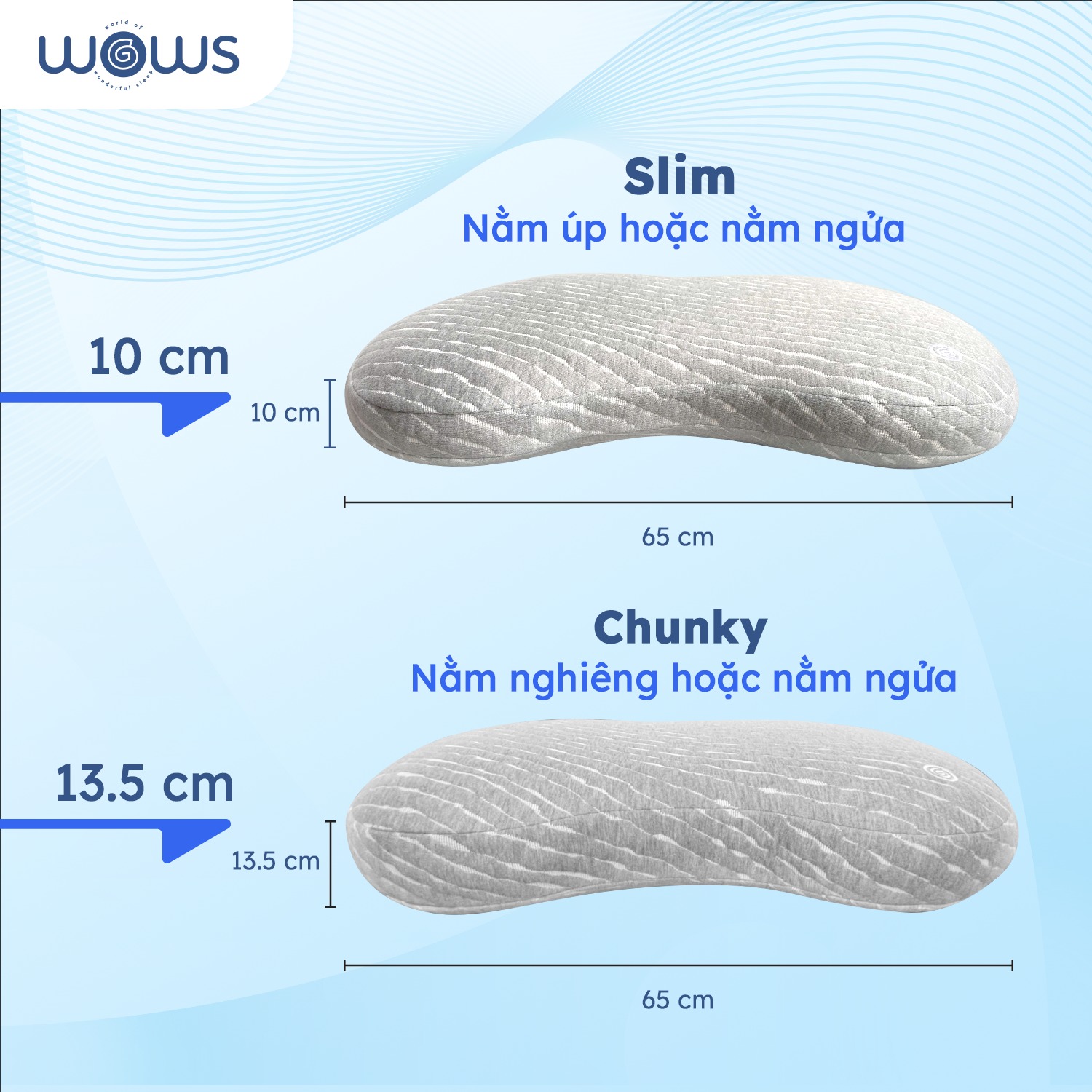 Gối Sleepy Bean hiệu WOWS