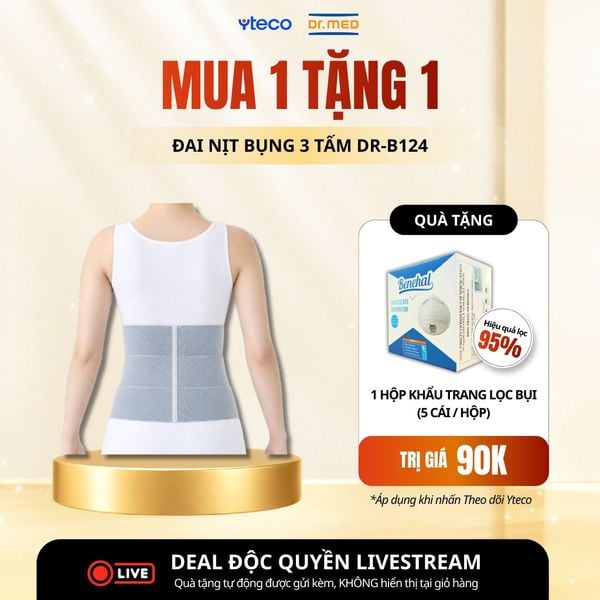 Đai nịt bụng 3 tấm Dr.MED DR-B124 - YTECO