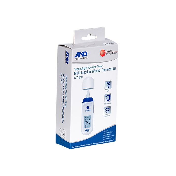 Nhiệt Kế Hồng Ngoại Đa Chức Năng  (AND, UT-801, Nhật Bản) - YTECO