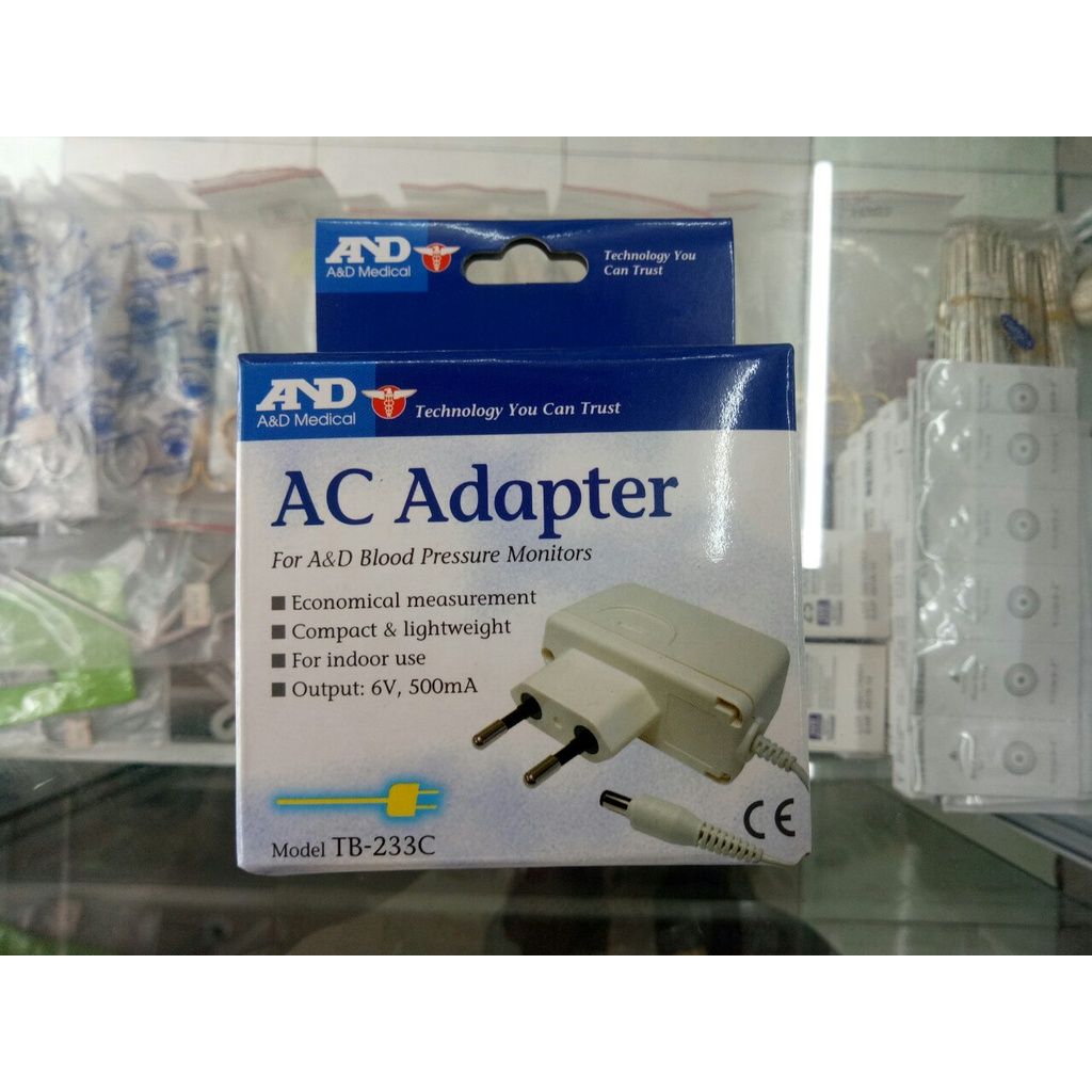 Bộ Đổi Điện AC Cho Máy Đo Huyết Áp (AND, TB233C, Nhật Bản) - YTECO