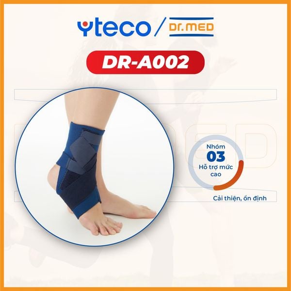 Băng cổ chân dây chéo Dr.MED DR-A002 hỗ trợ mắt cá chân