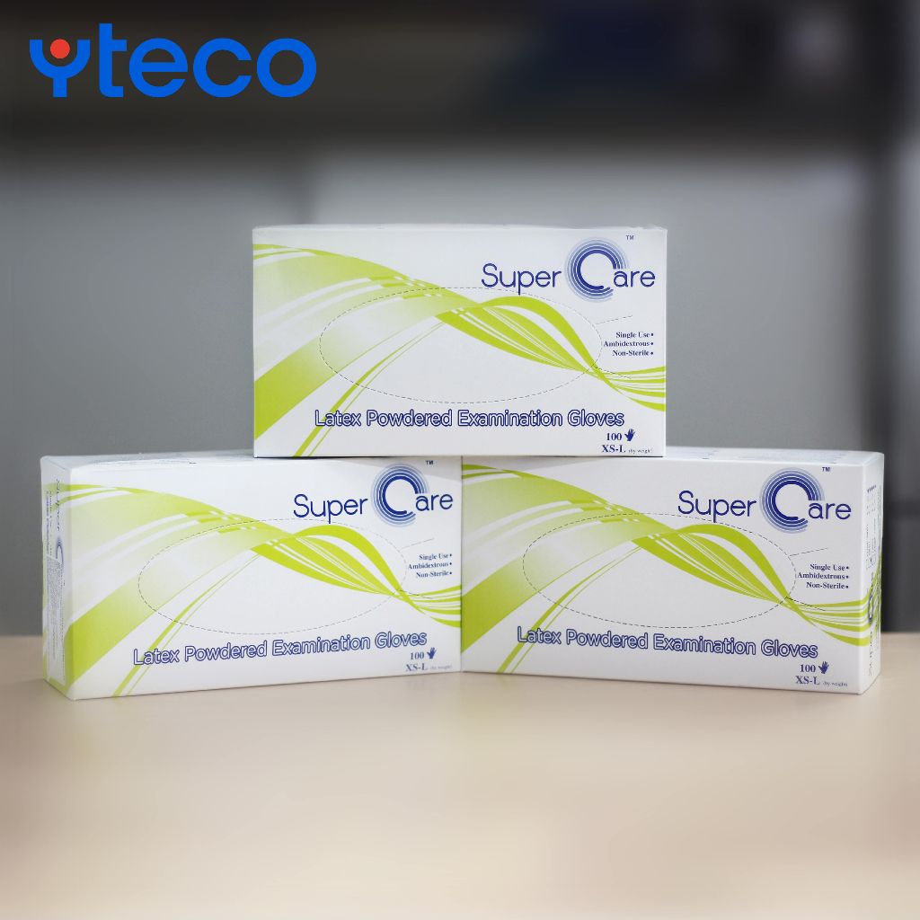 Găng tay có bột Super Care Latex Powdered Examination (H/100 cái)