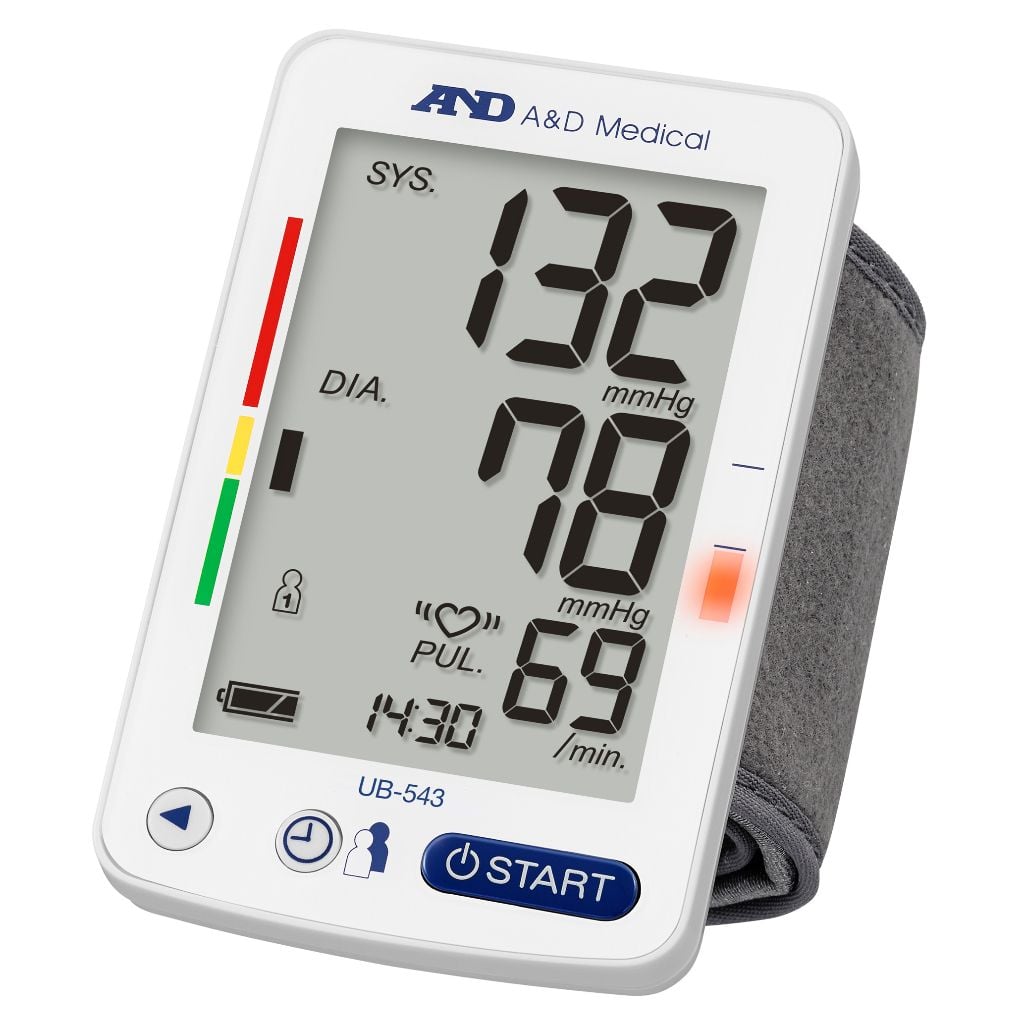 Máy Đo Huyết Áp Cổ Tay  (AND, UB-543, EC, Nhật Bản) -YTECO