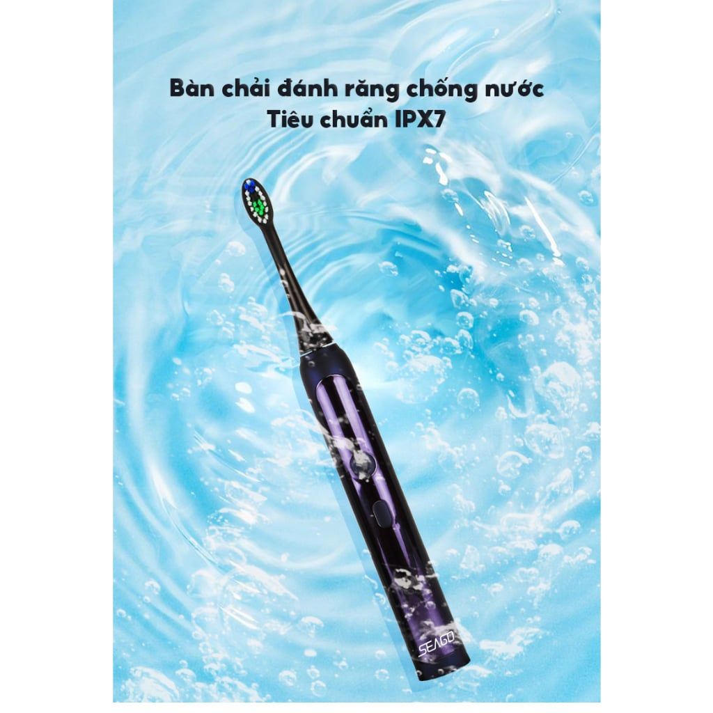 Bàn chải điện cao cấp khử trùng tia UV Seago SG-2015 - YTECO