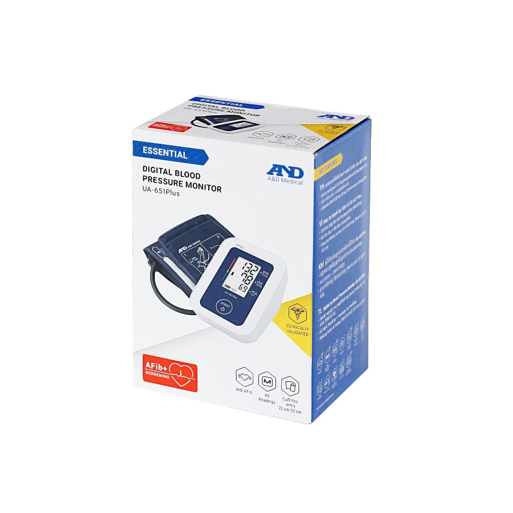 Máy Đo Huyết Áp Điện Tử Bắp Tay (AND, UA-651PLUS, ASIA , Nhật Bản) - YTECO