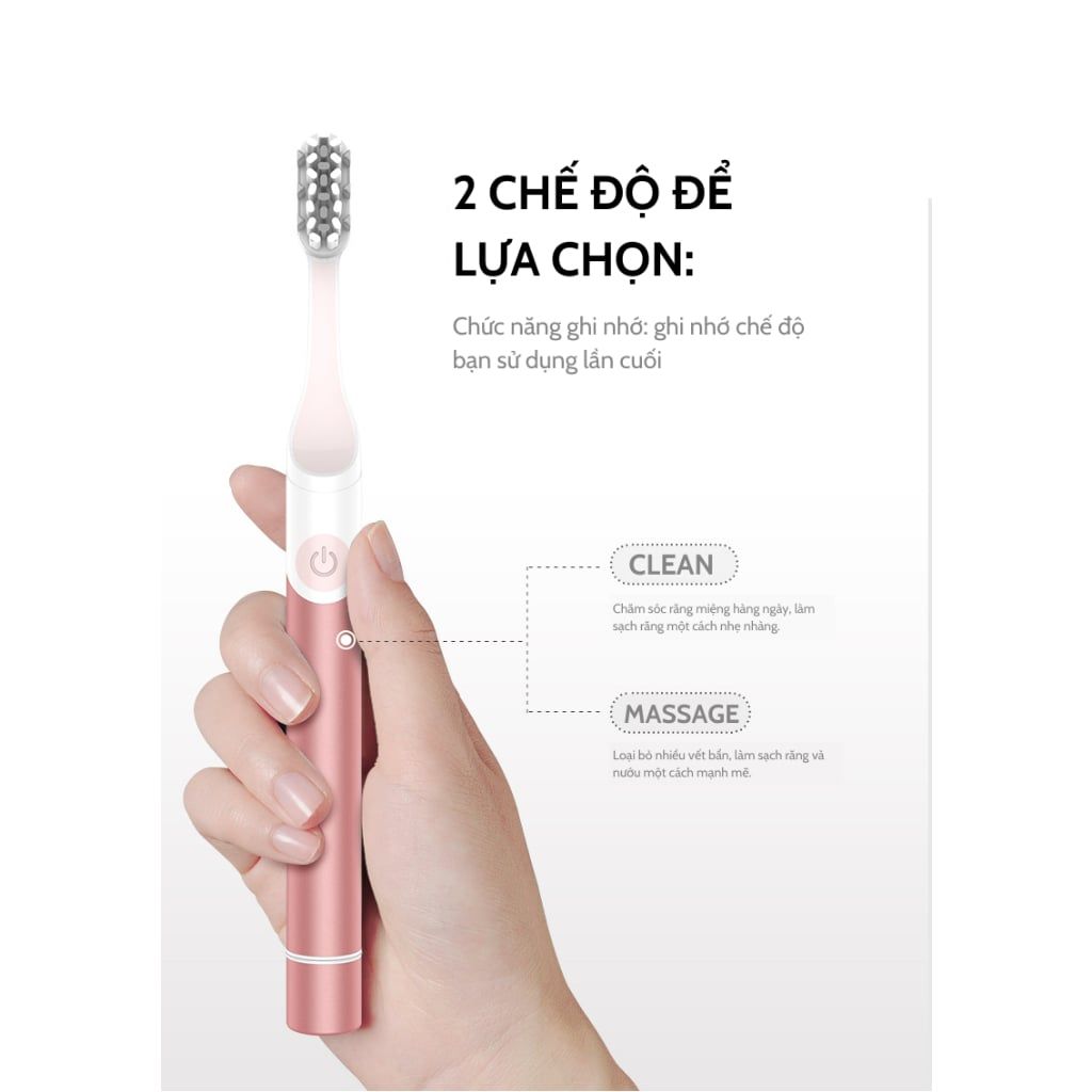 Bàn chải điện sóng âm Seago SG-2102 - YTECO