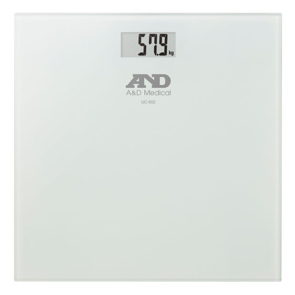 Cân sức khỏe điện tử mặt kính cường lực hiện đại AND UC-502