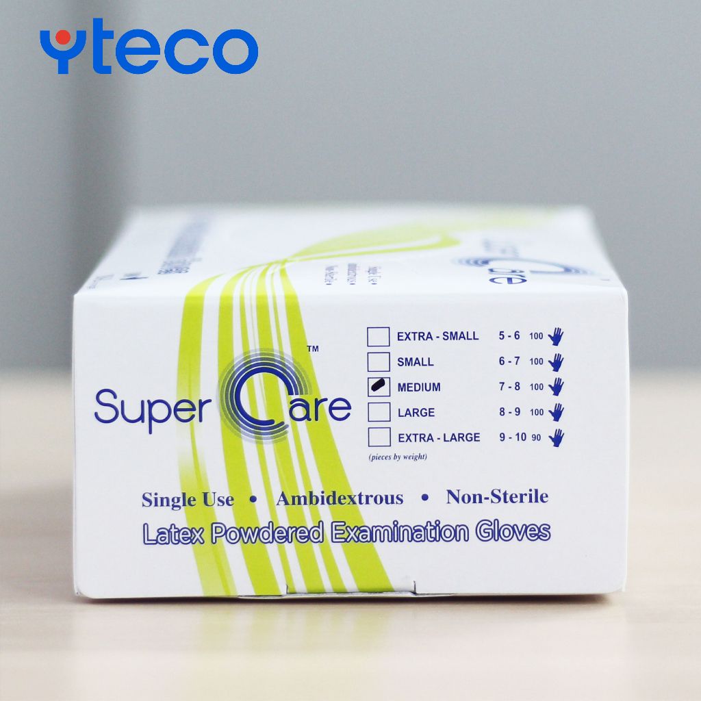 Găng tay có bột Super Care Latex Powdered Examination (H/100 cái)