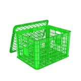  Sọt Sóng Nhựa Hở Màu Lá HDPE 