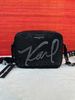  Túi đeo vai Karl Lagerfeld Paris Maybelle Camera Crossbody Màu Đen Gắn Đá 