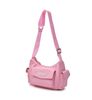  Túi Đeo Chéo Đeo Vai MLB Varsity Nylon Hobobag NEW YORK YANKEES  7ACRV015N-50PKM Màu Hồng 