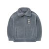  Áo Khoác Lông MLB Basic Small Logo Mega Overfit Fleece Jumper 3AFDB0726-43GRS Màu Xám 