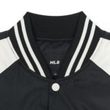  Áo Khoác Bomber MLB Nylon Front Graphic Varsity Jacket New York Yankees 3AJPV0244-50BKS Màu Đen Tay Trắng 