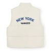  Áo Khoác Gile MLB Varsity Padded Vest New York Yankees Màu Trắng 3ADVV1046 