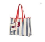  Túi Tote MLB Ethnic Stripe Tote Bag Boston Red Sox L.Navy 3AORL0323-43NYL 