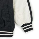  Áo Khoác Bomber MLB Nylon Front Graphic Varsity Jacket New York Yankees 3AJPV0244-50BKS Màu Đen Tay Trắng 