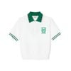  Áo Croptop MLB Korea Women's Sportive Varsity Half Zip Up New York Yankees Ivory 3FKPV0543-50IVS 