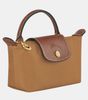  Túi Xách Longchamp Le Pliage Original Pouch With Handle Fawn / Chamois - Recycled Canvas Size Mini Màu Nâu Nhạt Nắp Nâu 