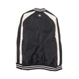  Áo Khoác Bomber MLB Nylon Front Graphic Varsity Jacket New York Yankees 3AJPV0244-50BKS Màu Đen Tay Trắng 