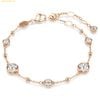  Lắc Tay Swarovski Imber bracelet Round cut, White, 18K rose gold finish 5730677 