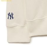  Áo Sweat MLB Mega Bear Winter Sports Bear Fleece Overfit Man-to-Man NY (Cream) 3AMTE0236-50CRS 