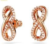  Khuyên Tai, Bông Tai Swarovski Hyperbola stud earrings Infinity, White, Rose gold-tone plated 5684085 