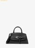  Túi Xách Michael Kors Greta Small Leather Satchel Black 35F6SG8S1L 