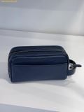  Túi Cầm Tay Coach Small Travel Kit With Car Print Deep Blue Multi CEK63 