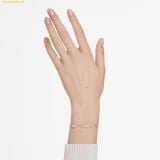  Vòng Tay Swarovski Constella bracelet Crystal pearl, Round cuts, White, Rose gold-tone plated 5729505 