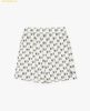  Quần short MLB unisex ống rộng lưng thun Classic Monogram Màu trắng 3ASMM0343 