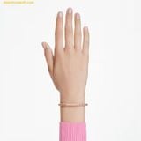  Vòng Tay, Lắc Tay Swarovski Matrix bangle Baguette cut, Octagon shape, Pink, Gold-tone plated 5720624 