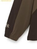  Áo Tay Dài MLB Basic Outdoor Colorblock Cursive Woven Man-to-Man New York Yankees 3AMTB0754-50BRS Nâu 